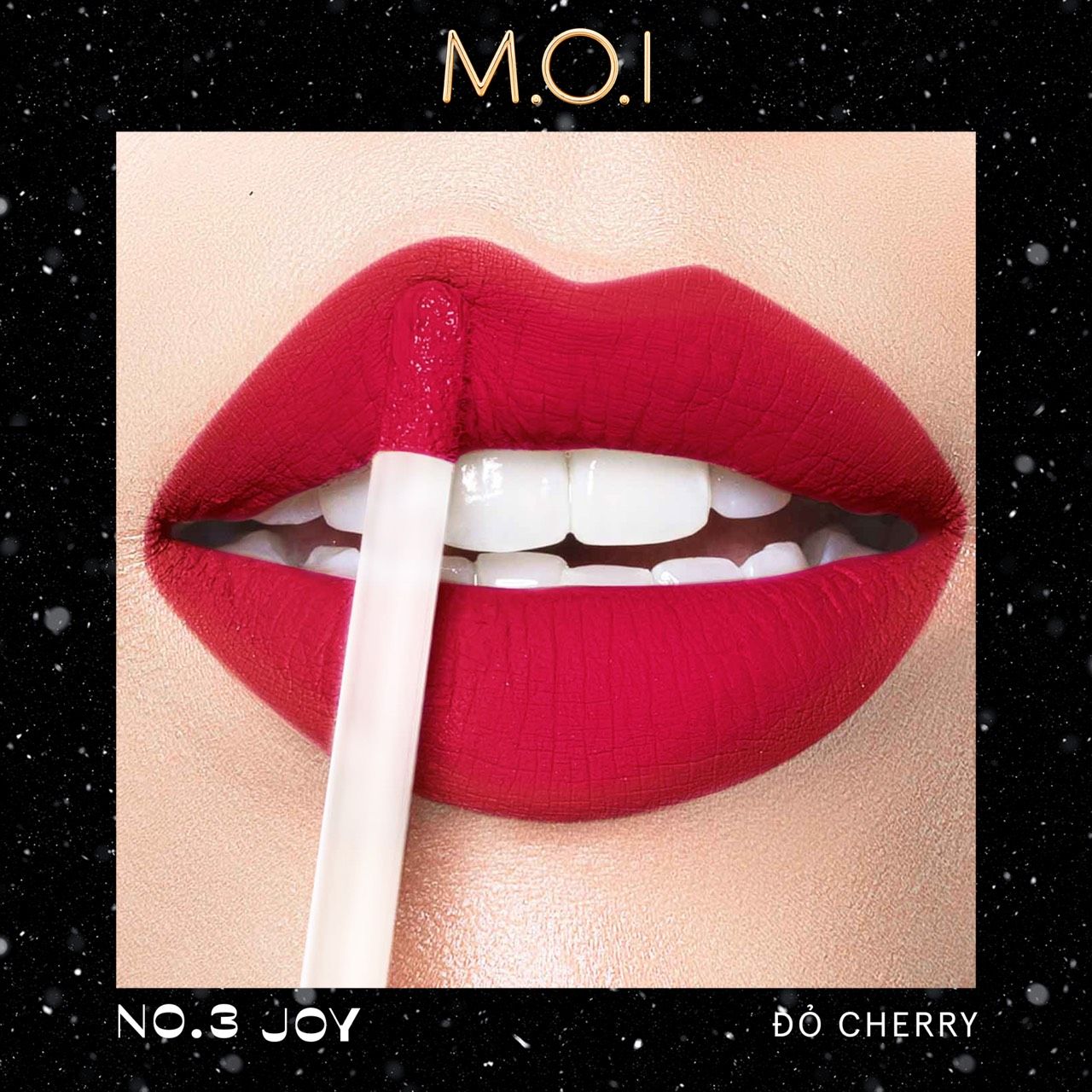 No.3 - Joy - Đỏ Cherry - SON KEM M.O.I PHIÊN BẢN MÙA LỄ HỘI