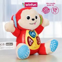 Đồ chơi sơ sinh chú khỉ phát nhạc 0275-01 Winfun