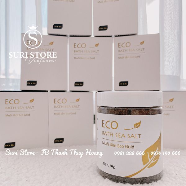  Muối tắm thảo dược cho bé Eco Gold - 370g 