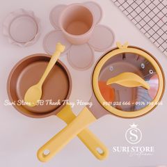 Bộ nồi chảo sứ Didinika (vịt vàng) - 18cm