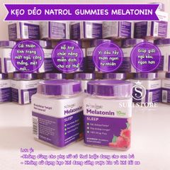 Kẹo dẻo ngủ ngon Natrol Gummies Melatonin 10mg