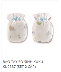 Bao Tay Sơ Sinh (Set 2 Cặp) Kuku KU2337