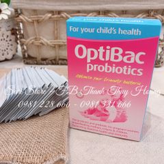 Men vi sinh Optibac hồng Anh Quốc -  30 gói