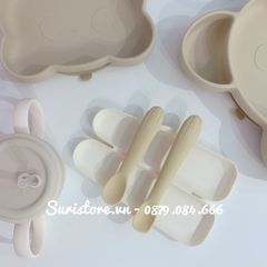 TGM Set thìa khởi đầu + 1 thìa dài Silicone