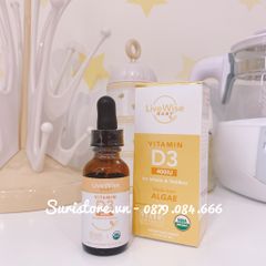 Vitamin D3 400IU Livewise Mỹ - 24ml