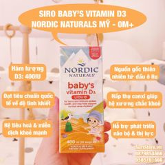 Siro Baby's Vitamin D3 Nordic Naturals Mỹ - 22.5ml