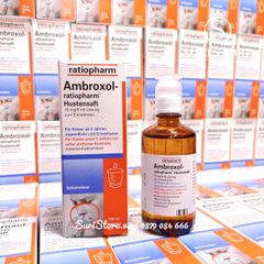 Siro ho đờm Ratiopharm Ambroxol Đức - 100ml