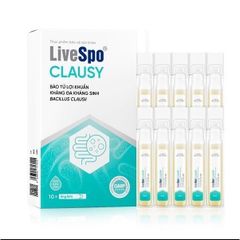 Bào tử lợi khuẩn giảm rối loạn tiêu hóa cho người uống kháng sinh LiveSpo Clausy VN - 10ống*5ml