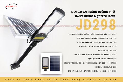 Đèn năng lượng Mặt Trời JINDIAN JD298