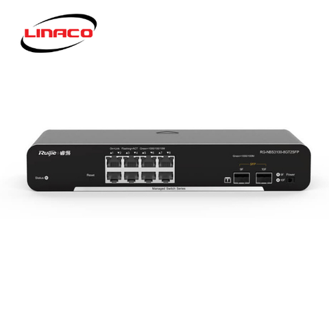 Thiết bị mạng HUB -SWITCH Ruijie RG-NBS3100-8GT2SFP-P