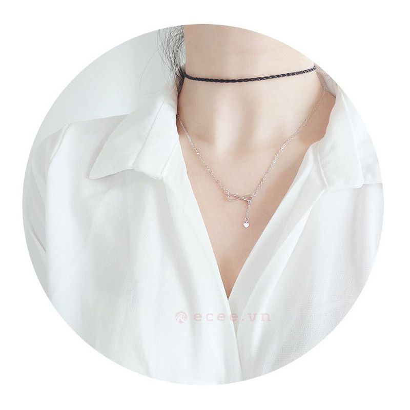 Dây chuyền Mobius tình yêu vĩnh cửu phong cách Hàn Quốc | XL-97