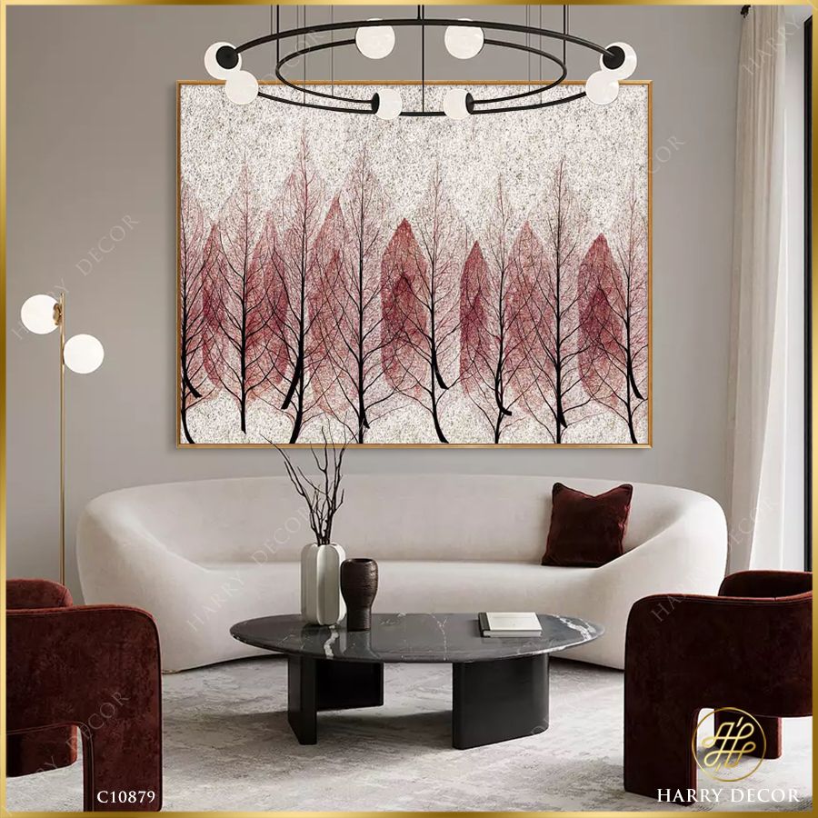 Tranh Vân Lá Mỏng Rừng Chiều C10879