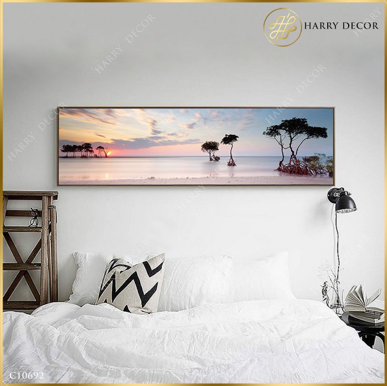 Tranh Cây Giữa Hoàng Hôn C10692