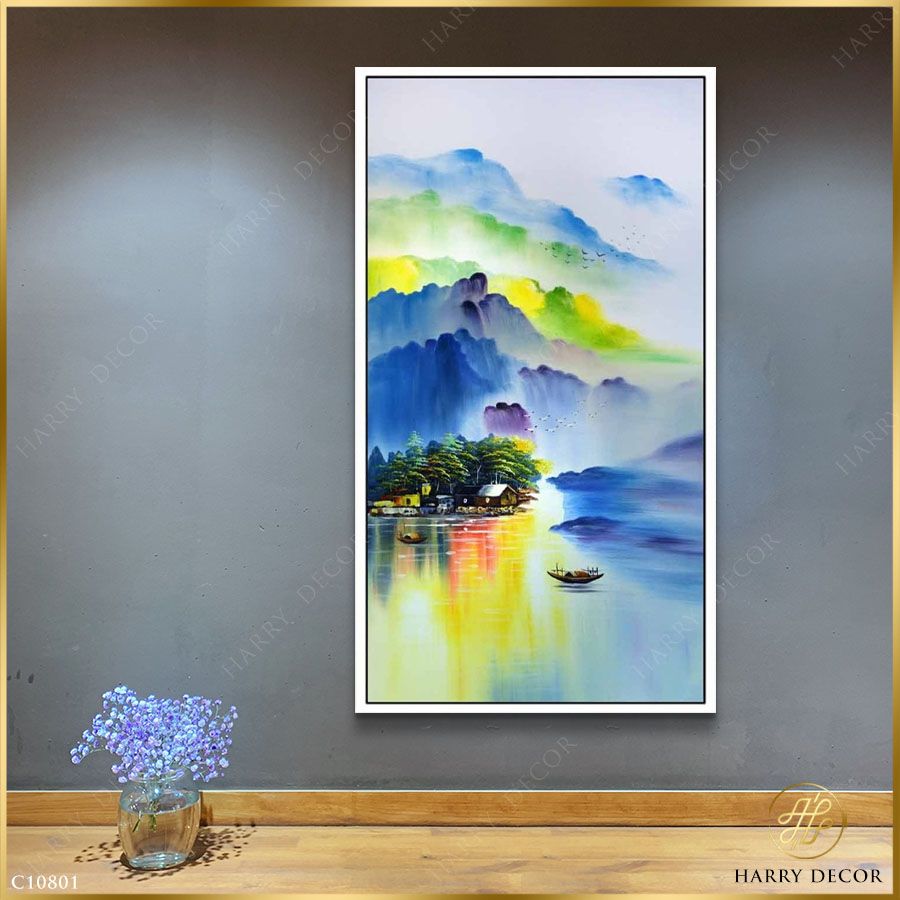 Tranh Ngọn Núi Phong Sương C10801