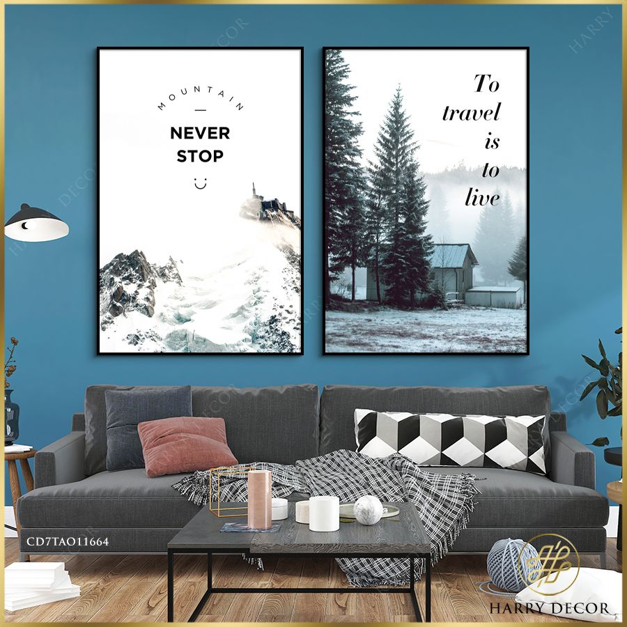 Bộ 2 Tranh Winter Time CD7TAO11664
