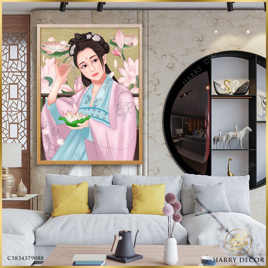 Tranh Hồng Y Mỹ Nhân C5834379088