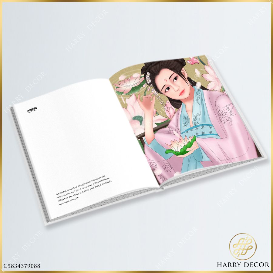 Tranh Hồng Y Mỹ Nhân C5834379088