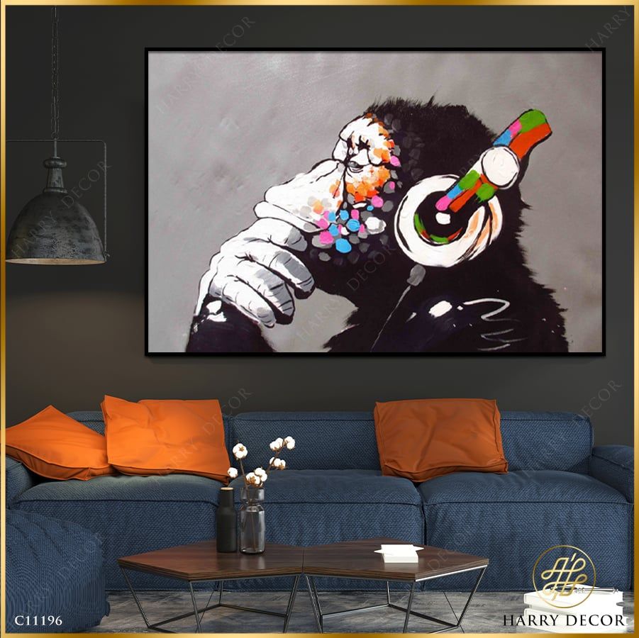 Tranh Banksy Monkey C11196