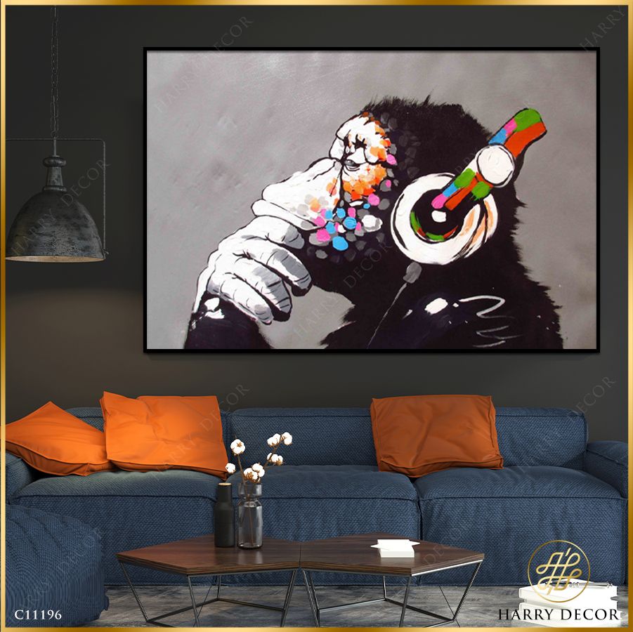 Tranh Banksy Monkey C11196