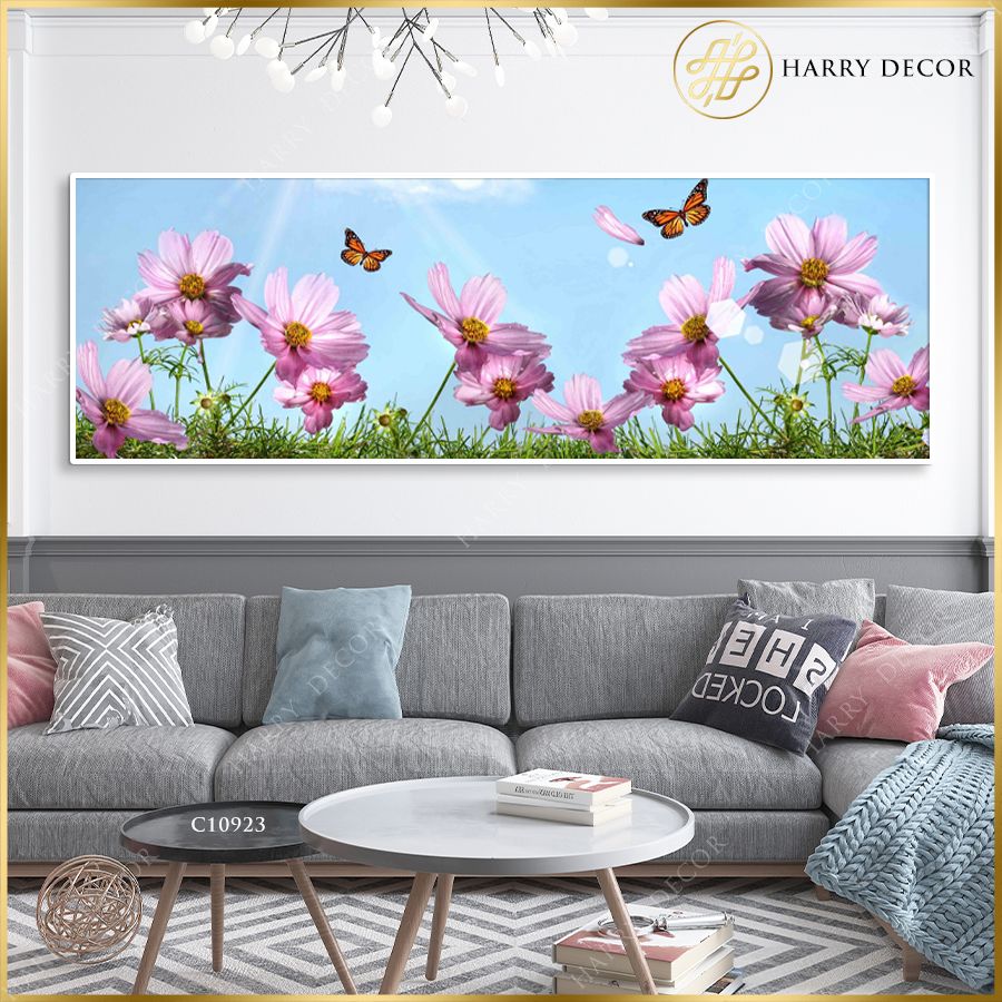 Tranh Hoa Bướm Lung Linh Dưới Ánh Nắng C10923