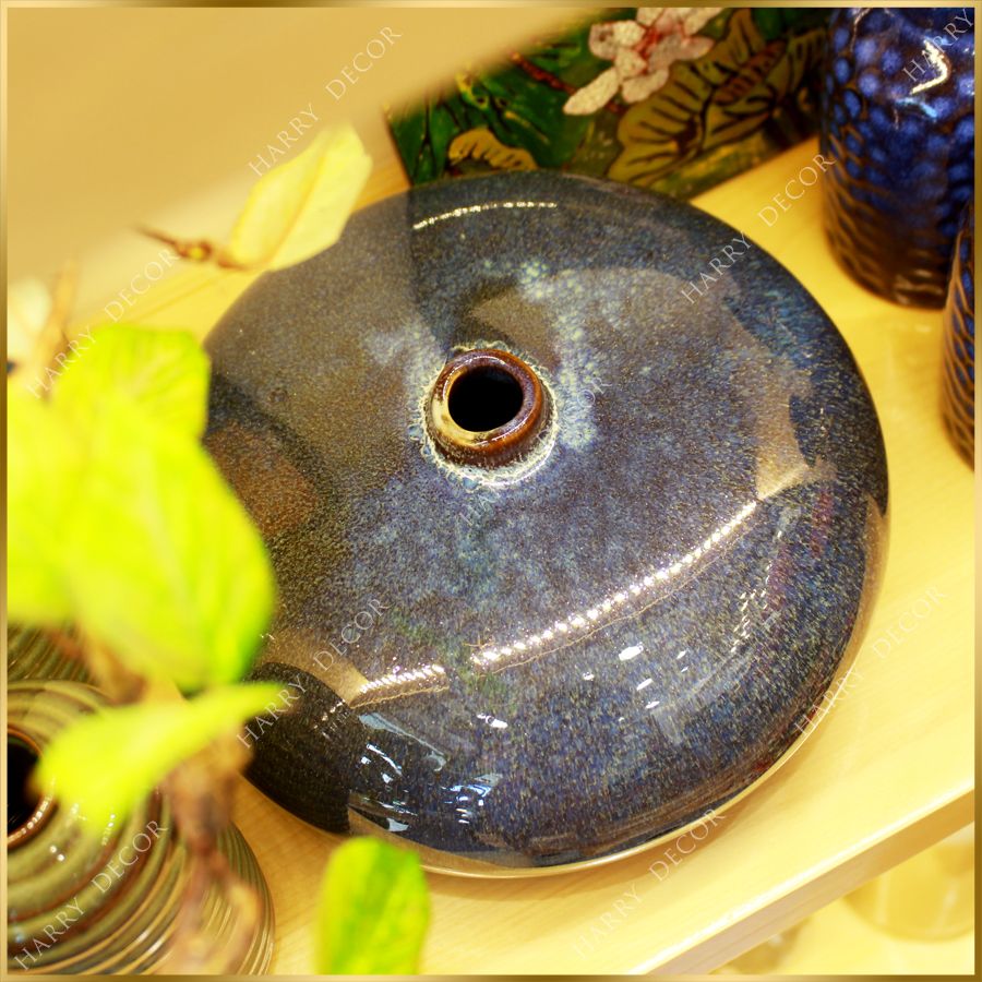 Bình Gốm Dẹp G0019 (HẾT HÀNG)