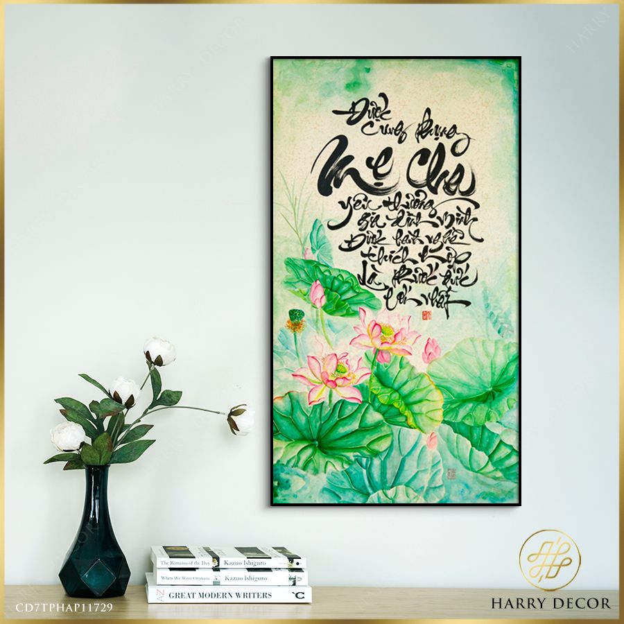 Tranh Thư Pháp Được Cung Phụng Mẹ Cha CD7TPHAP11729