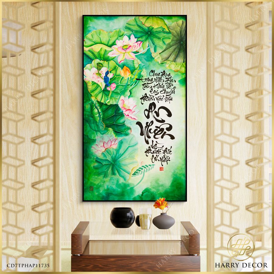 Tranh Thư Pháp Chung Đụng Trong Nhân Gian CD7TPHAP11735