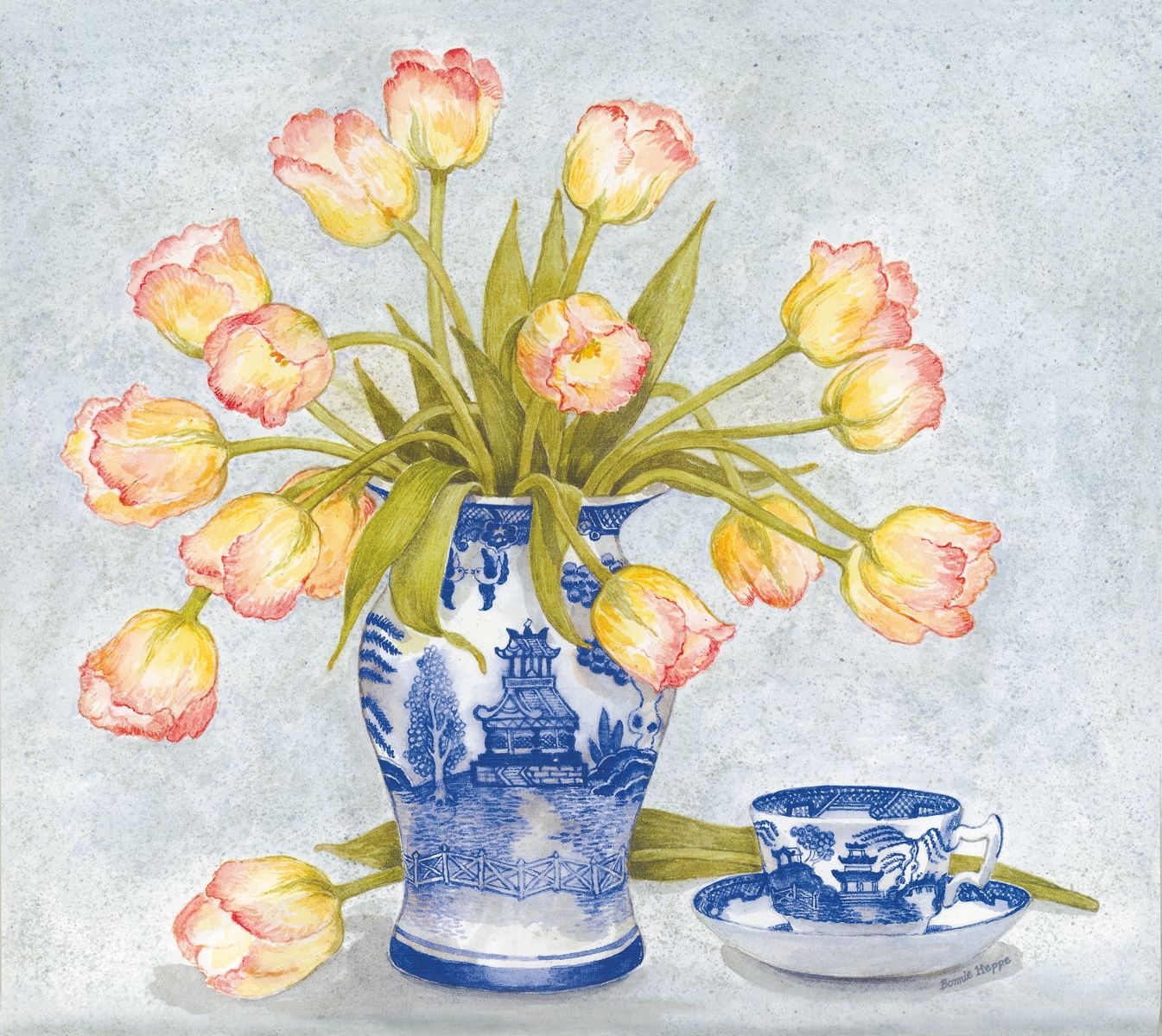 Tranh Hoa Trong Bình Sứ CSD7TAO11511