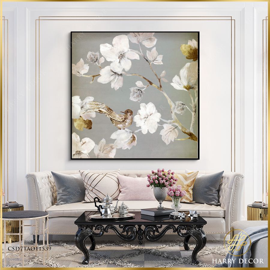 Tranh Vuông Magnolia And Bird 2 CSD7TAO11539