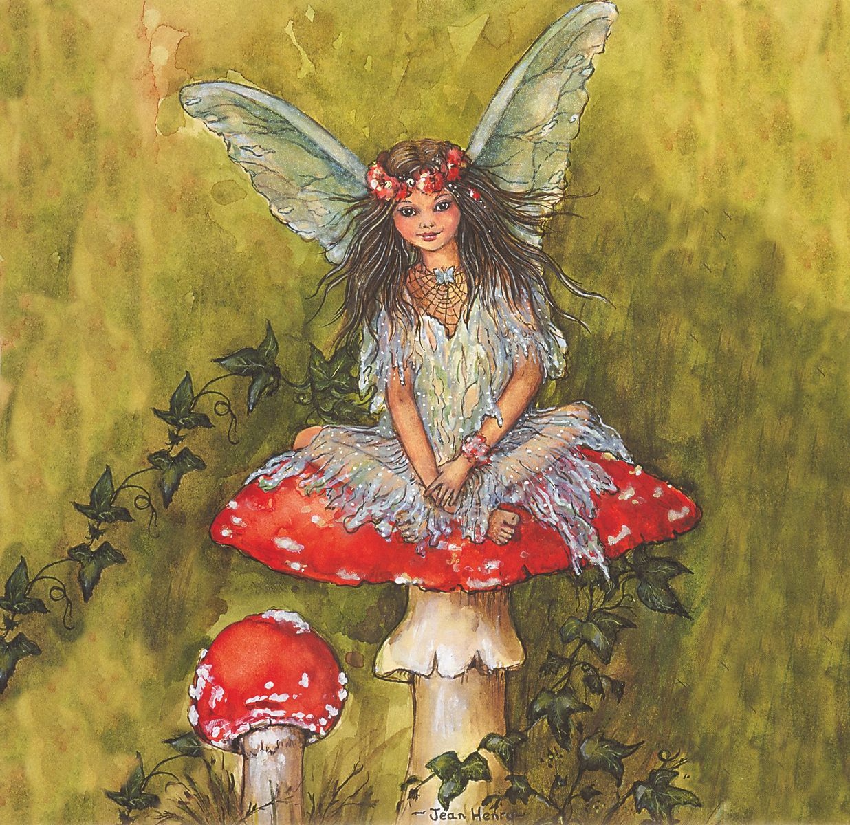 Tranh Vuông Fairy On Mushroom CSD7TAO11571