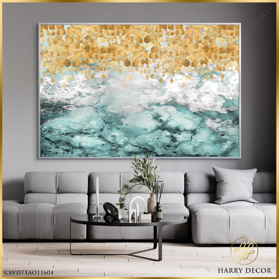 Tranh Abstract Sóng Nước Mơ Hồ CSVD7TAO11604