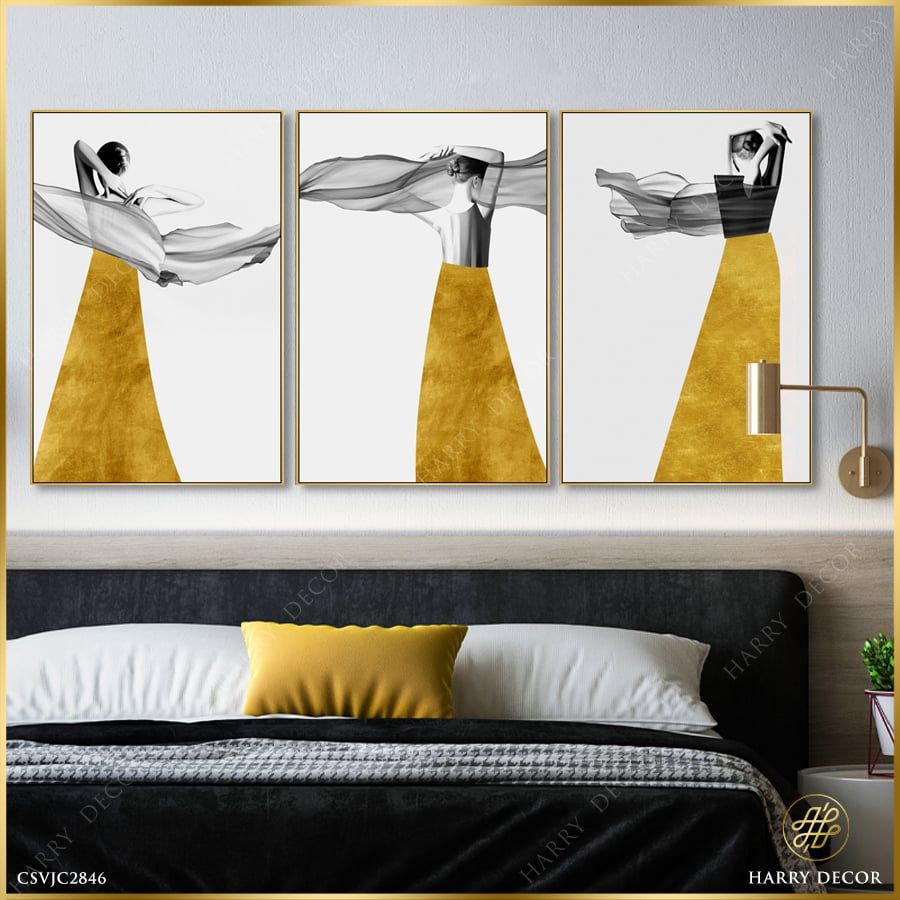 Bộ 3 Tranh Dancing Girl CSVJC2846