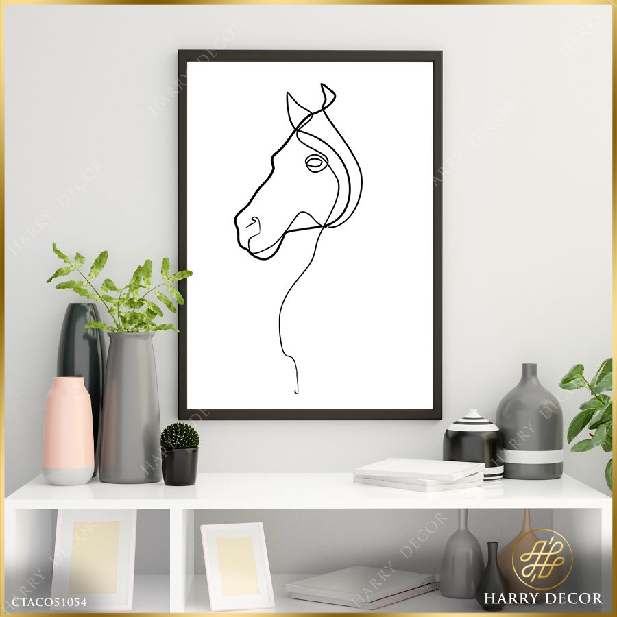 Tranh Horse Line Art CTACO51054