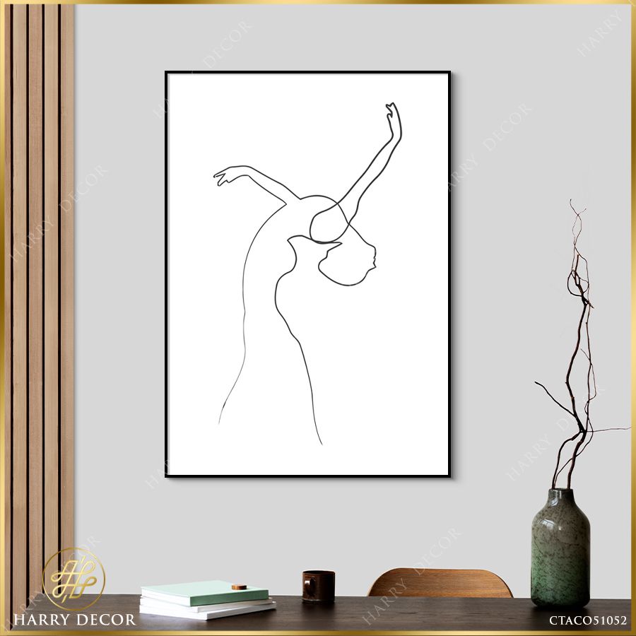 Tranh Woman Line Art CTACO51052