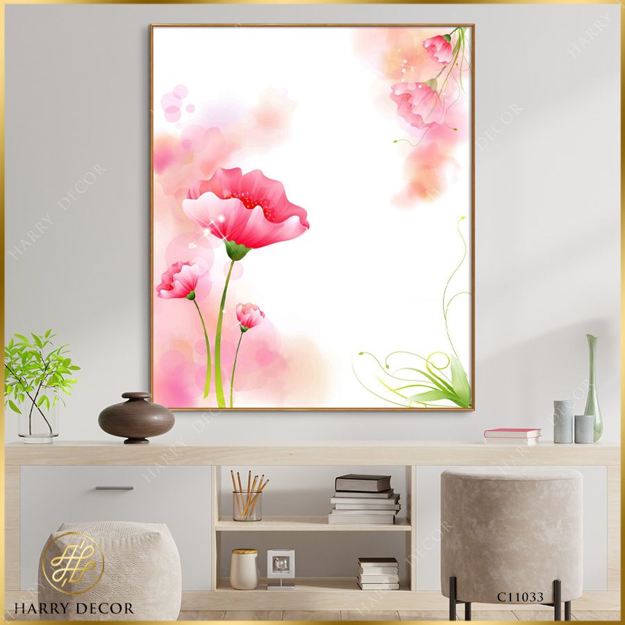 Tranh Mềm Mại Lung Linh Cánh Hồng C11033
