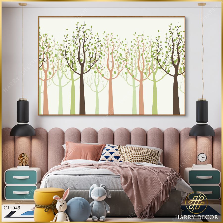 Tranh Rừng Cây Lá Thưa Thớt C11045