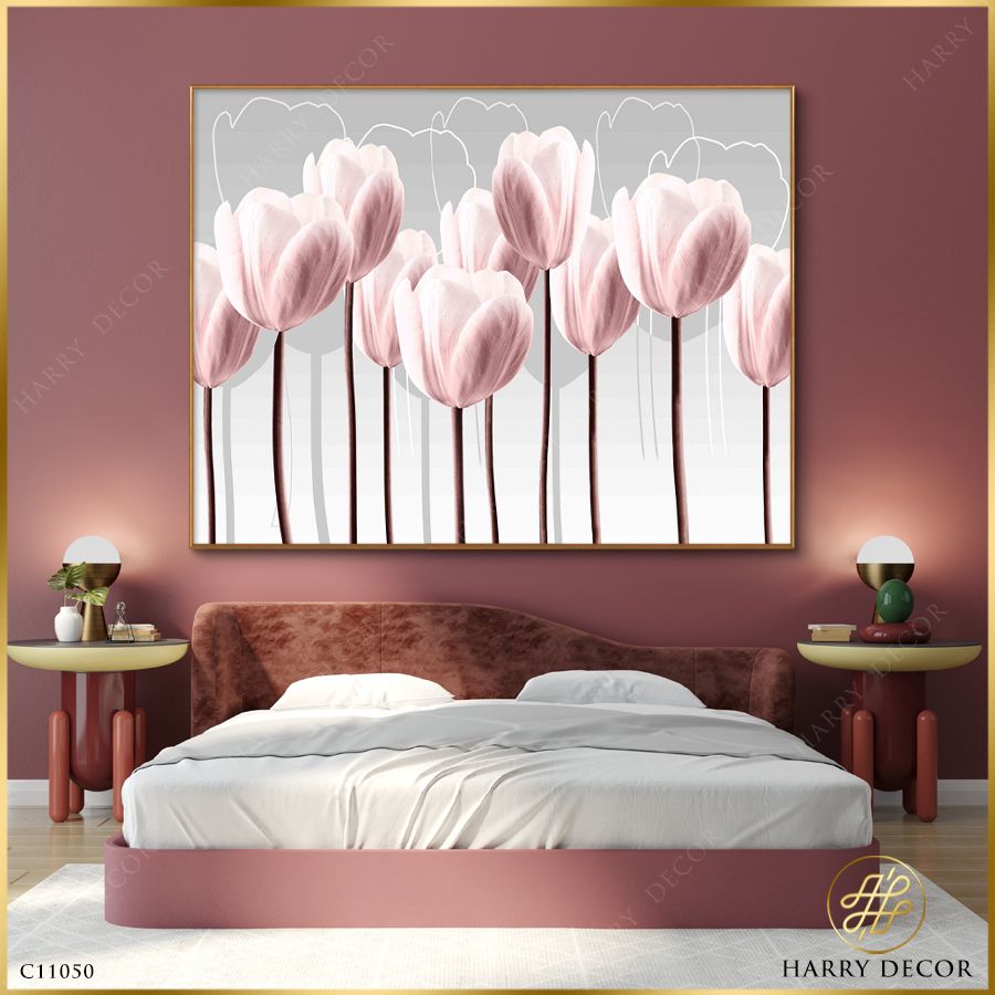 Tranh Hoa Tulip Màu Sắc Mềm Mại Thư Giãn C11050