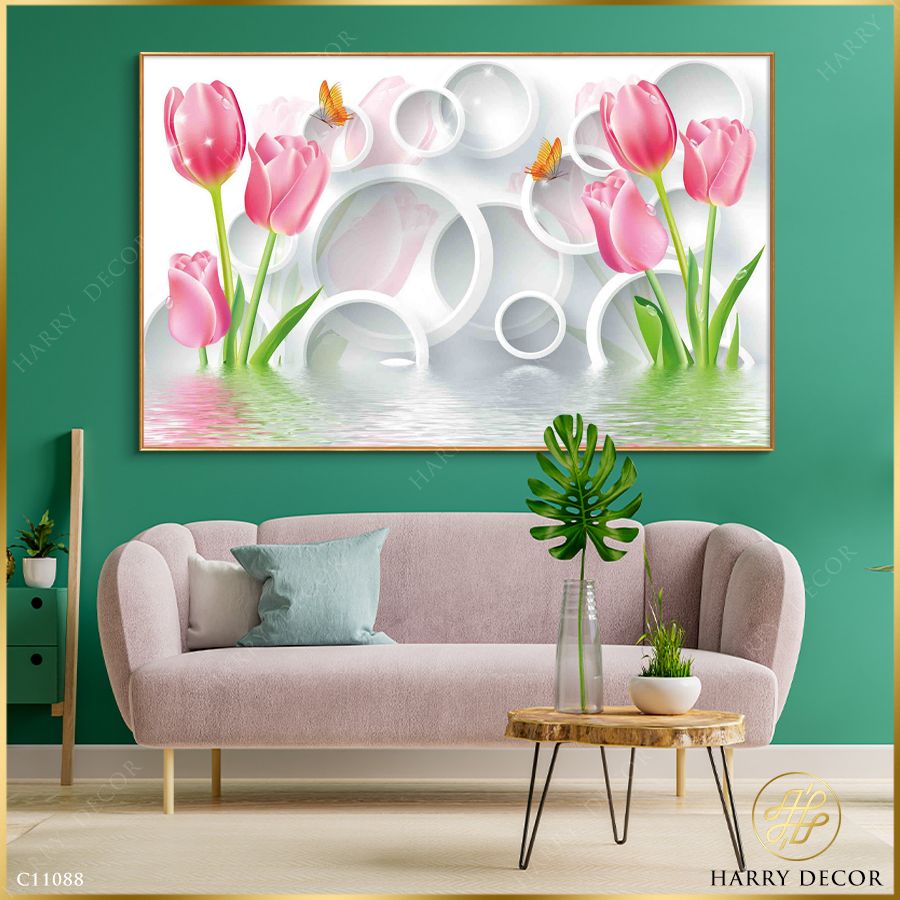 Tranh Tulip Circle C11088