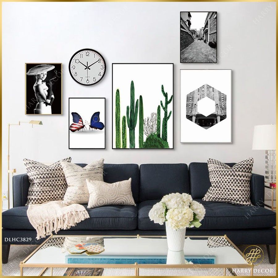 Bộ 5 Tranh Cactus & Woman DLHC3829