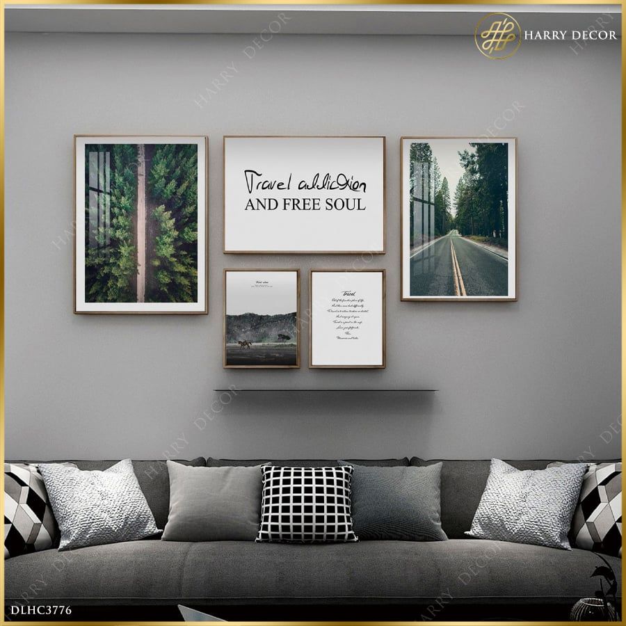 Bộ 5 Tranh Travel Addiction DLHC3776