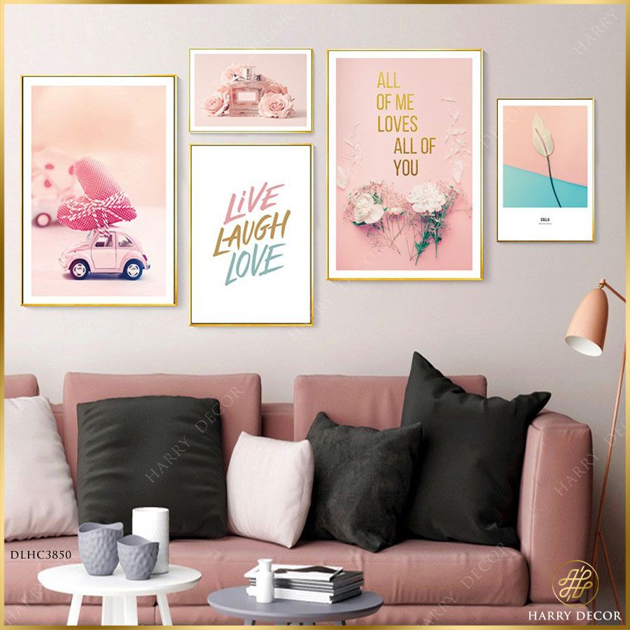 Bộ 5 Tranh All Of Me Loves All Of You DLHC3850