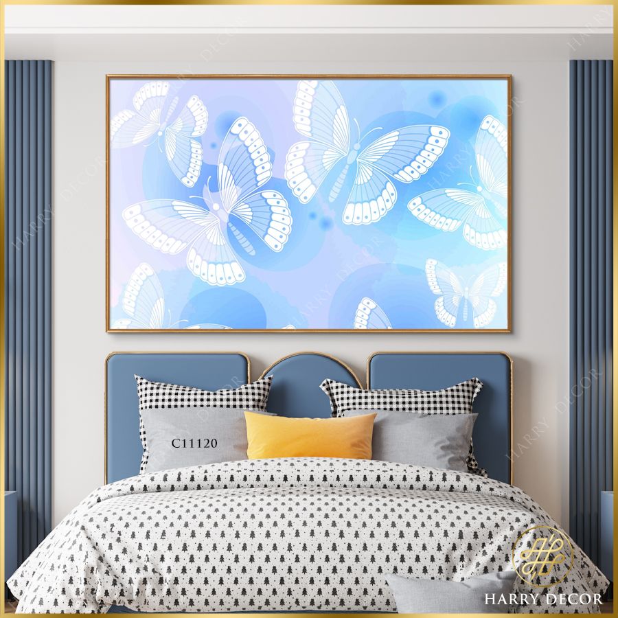 Tranh Cánh Bướm Xanh C11120