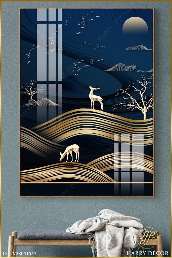 Tranh Deers On The Hill COPV28051557