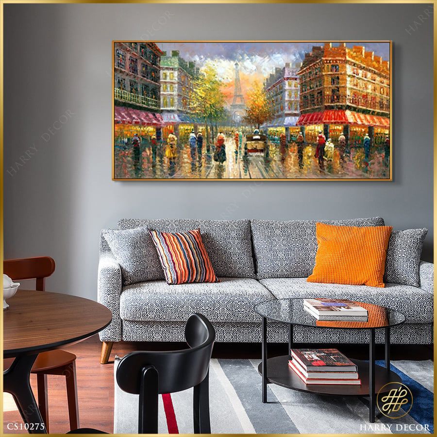 Tranh Chiều Mưa Trên Phố Paris CS10275