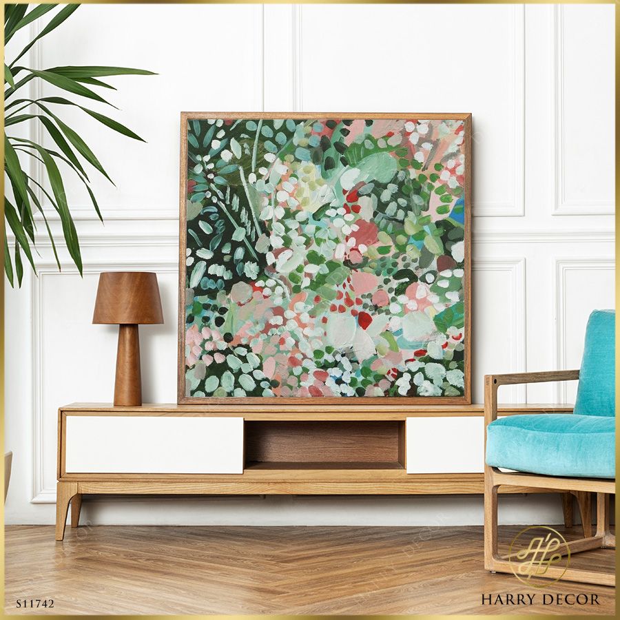 Tranh Vuông Abstract Tropica & Floral S11742