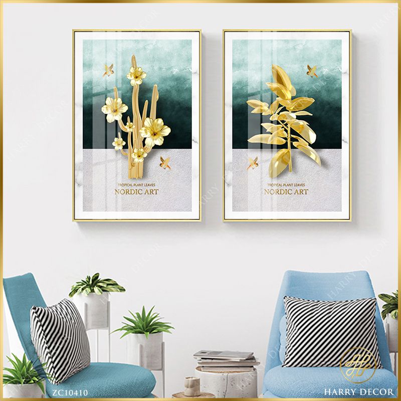 Bộ 2 Tranh Nordic Art Of Flower ZC10410
