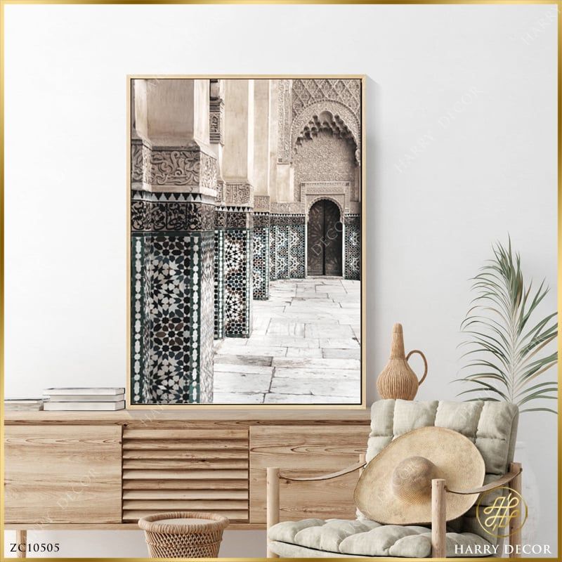 Tranh Moroccan Courtyard ZC104505