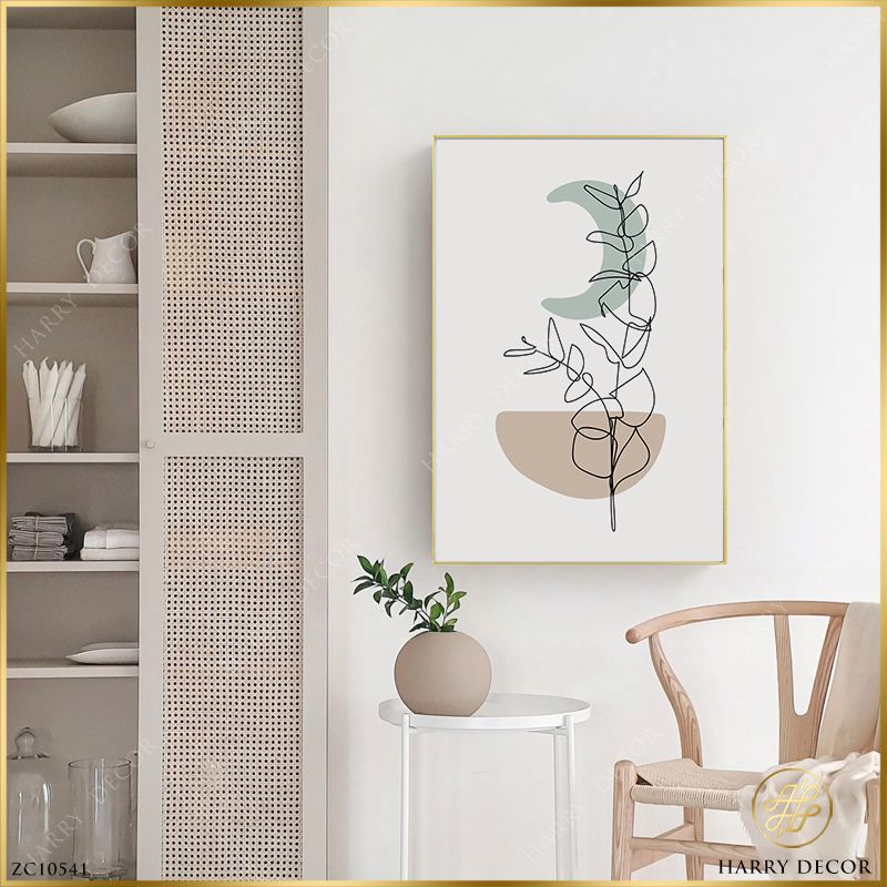 Tranh Minimalism Classic Leaves ZC10541