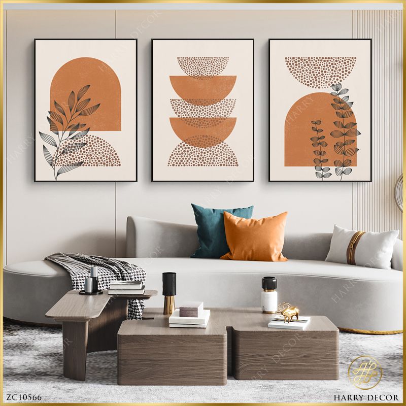 Bộ 3 Tranh Minimalism Day And Night Plant ZC10566