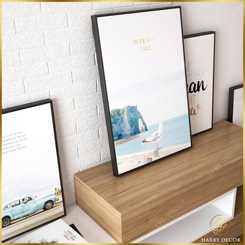 Bộ 5 Tranh Blue Sea Call ZC10600